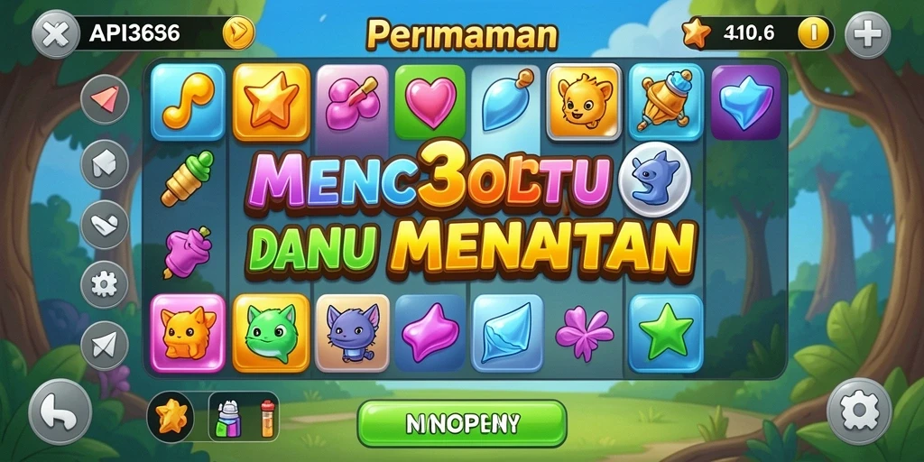 Tampilan gameplay <strong>API36</strong> dengan kombinasi objek mencolok.