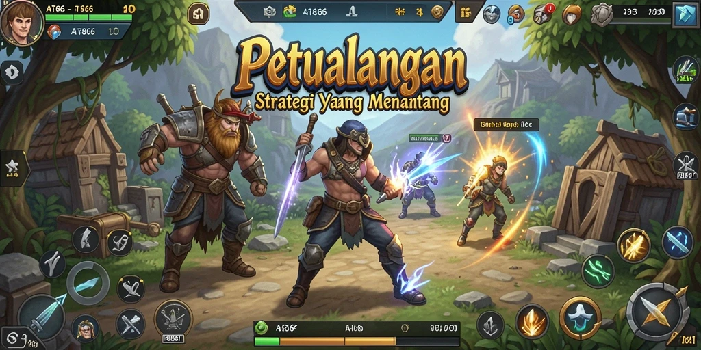 Tampilan gameplay AT866 dengan strategi SLG yang mendebarkan.