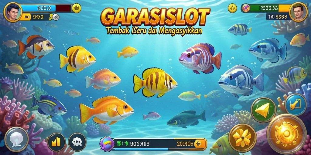 Tampilan gameplay GARASISLOT yang menegangkan saat menangkap ikan.