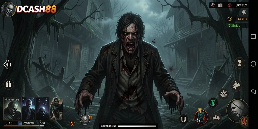 Tampilan gameplay IDCASH88 yang menegangkan dan menyeramkan.