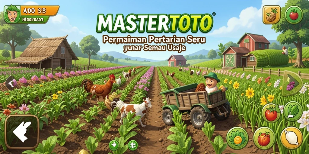 Screenshot menunjukkan keseruan gameplay MASTERTOTO dalam bertani.