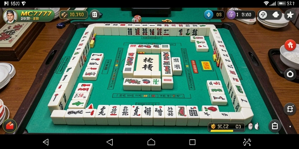 Tampilan menarik dari gameplay Mahjong di MC777.