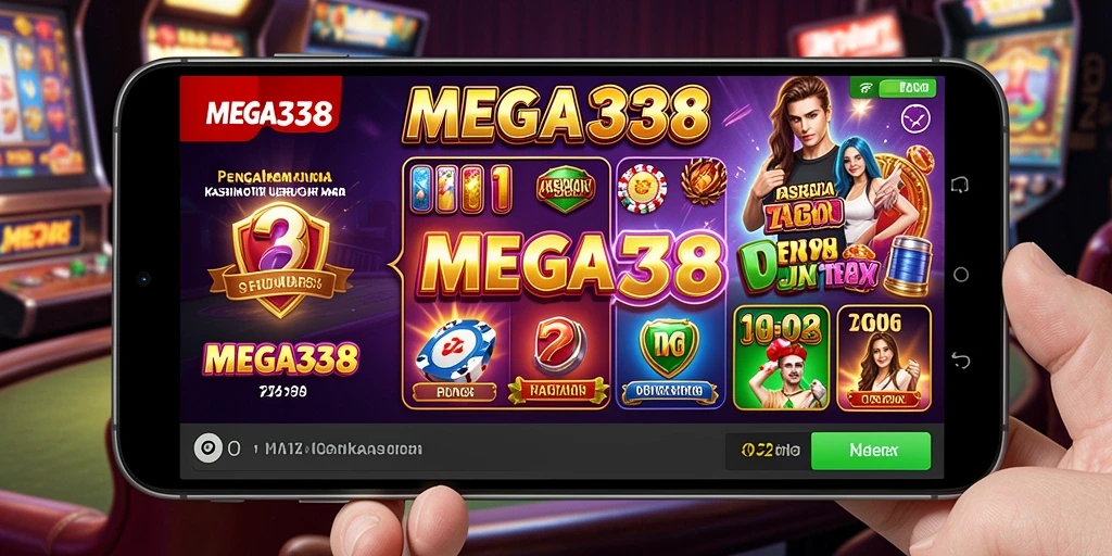 Screenshot gameplay MEGA338 menampilkan grafis kasino yang menarik dan interaktif.