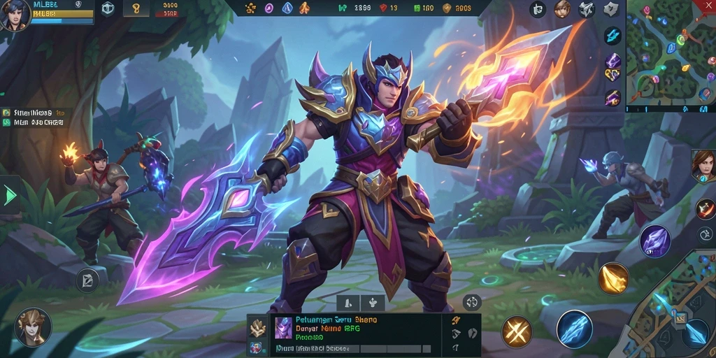 Tampilan gameplay seru dari MLBB8 dengan pertarungan yang dinamis.