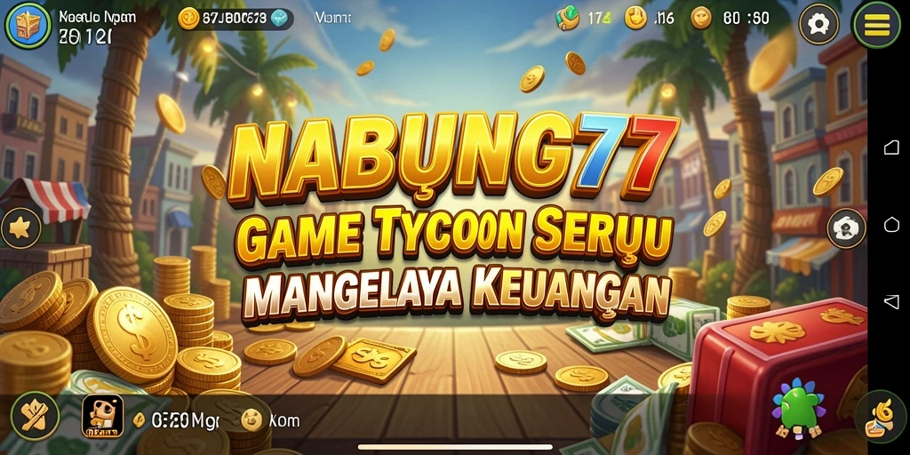 Tampilan gameplay seru di NABUNG77 dengan konsep Tycoon.