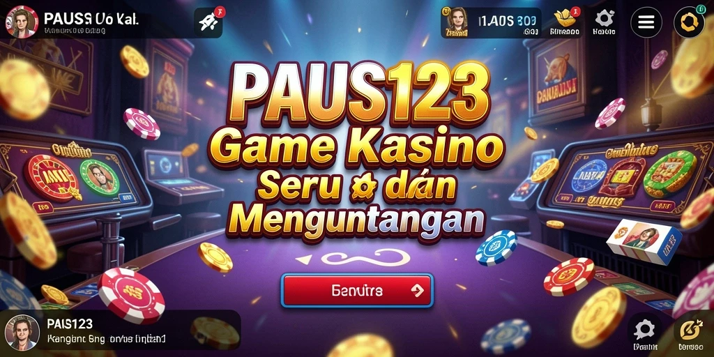 Screenshot PAUS123 menunjukkan gameplay seru di kasino.