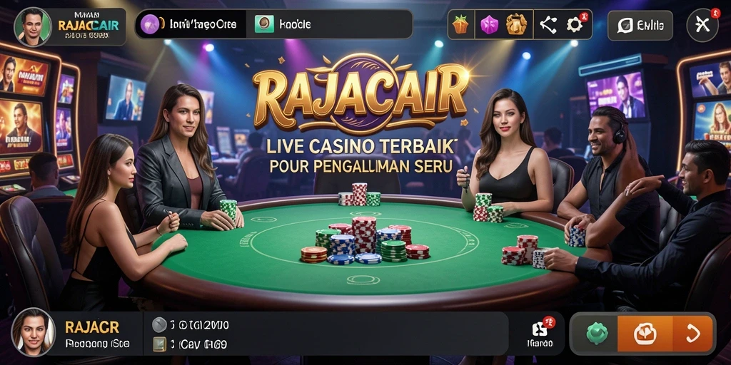 Tampilan gameplay RAJACAIR yang seru dan interaktif di Live Casino.