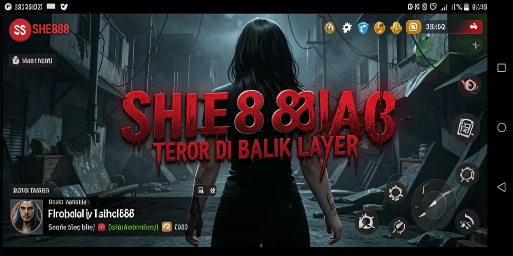 Tampilan gameplay SHE888 yang menegangkan dan mencekam.
