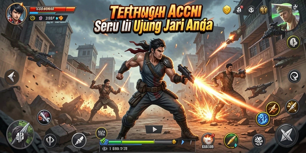 Tangkapan layar TO288 menunjukkan momen pertarungan yang intens dan seru.