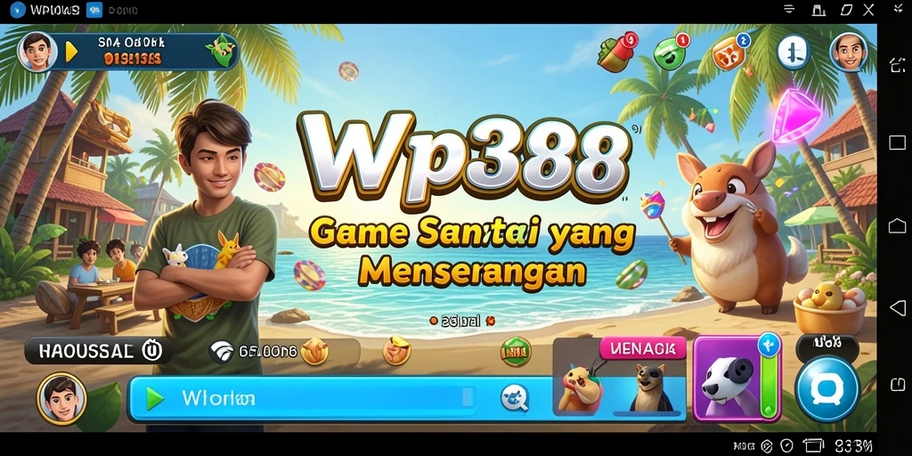 Tampilan gameplay WP888 dengan suasana yang ceria dan menyenangkan.